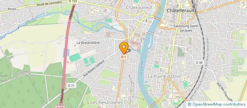 localisation de l'entreprise MADAME ELODY LE TRESTE BONDELU  CHATELLERAULT