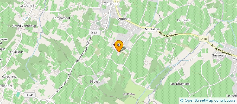 localisation de l'entreprise MADAME ELODY RABUSSIER  GENISSAC