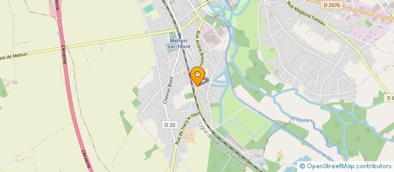 localisation de l'entreprise MADAME ELODYE BLANC  MEHUN-SUR-YEVRE