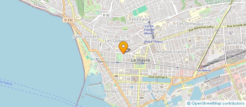 localisation de l'entreprise MADAME ELODYE LEFRANCOIS  LE HAVRE