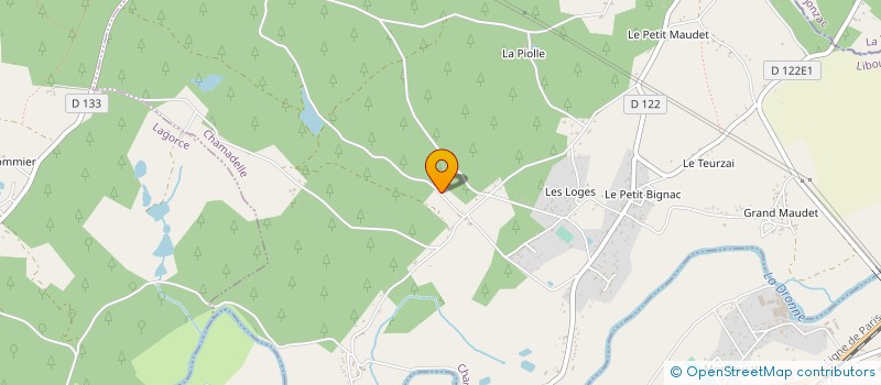 localisation de l'entreprise MADAME ELOISE BAJOU  CHAMADELLE