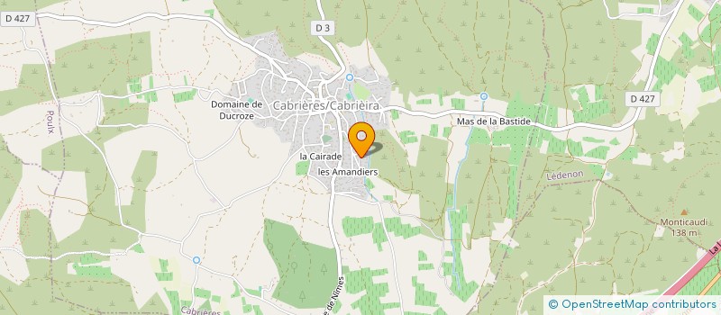 localisation de l'entreprise MADAME ELOISE BEAUVAIS  CABRIERES