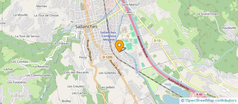 localisation de l'entreprise MADAME ELOISE BESSON-DAMEGON  SALLANCHES