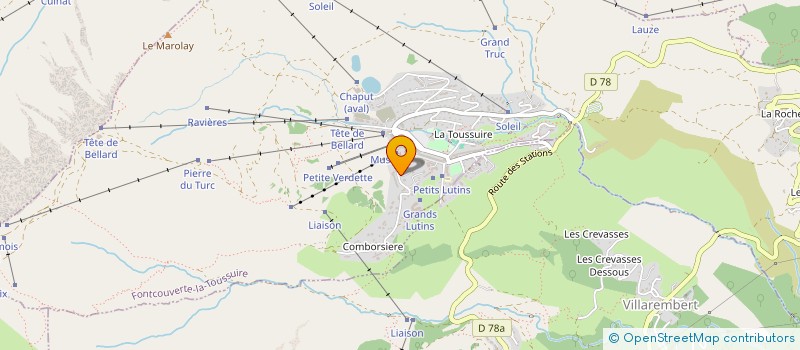 localisation de l'entreprise MADAME ELOISE BLANC  FONTCOUVERTE-LA-TOUSSUIRE