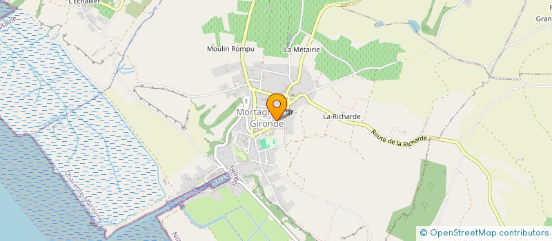 localisation de l'entreprise MADAME ELOISE CANALES  MORTAGNE-SUR-GIRONDE