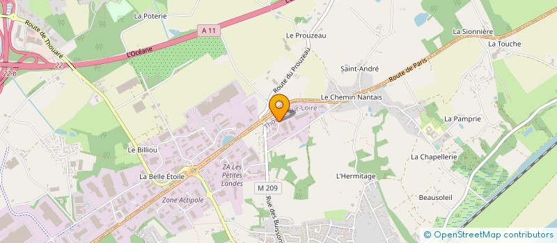 localisation de l'entreprise MADAME ELOISE CLERE à THOUARE-SUR-LOIRE