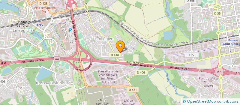 localisation de l'entreprise MADAME ELOISE COURTOIS  COLLEGIEN