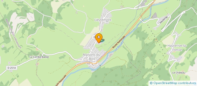 localisation de l'entreprise MADAME ELOISE CRIVELLI  BEAUTHEIL-SAINTS