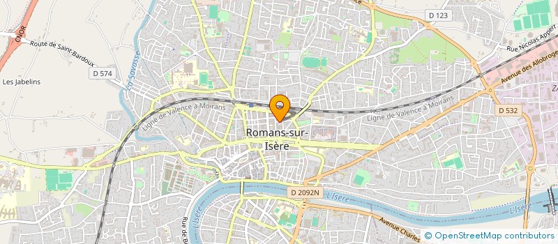 localisation de l'entreprise MADAME ELOISE DE SOUSA  ROMANS-SUR-ISERE