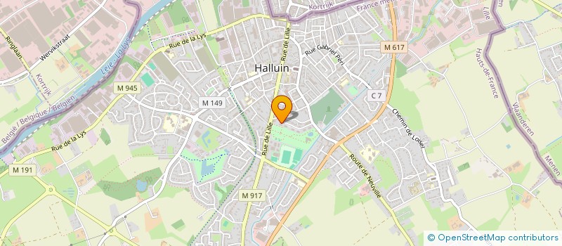 localisation de l'entreprise MADAME ELOISE DEGRANDE  HALLUIN