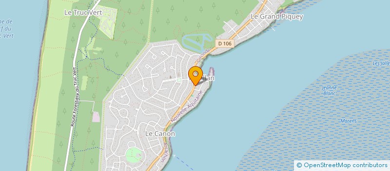 localisation de l'entreprise MADAME ELOISE GUILLES  LEGE-CAP-FERRET