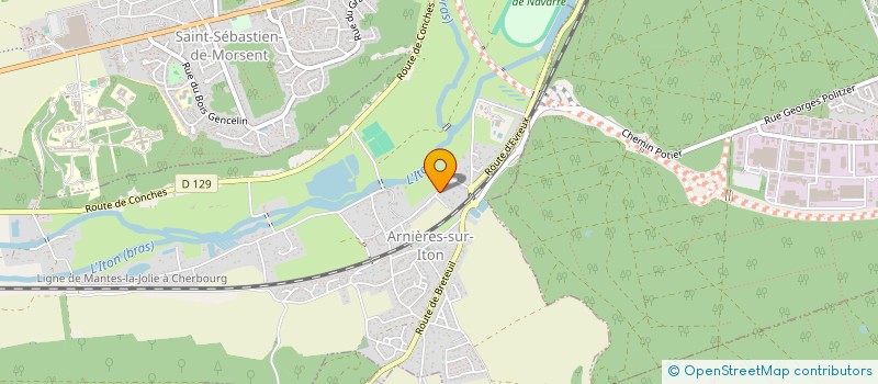 localisation de l'entreprise MADAME ELOISE HUVIER  ARNIERES-SUR-ITON