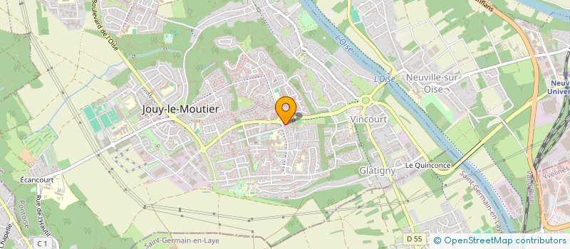 localisation de l'entreprise MADAME ELOISE JEAN-RAYMOND  JOUY-LE-MOUTIER