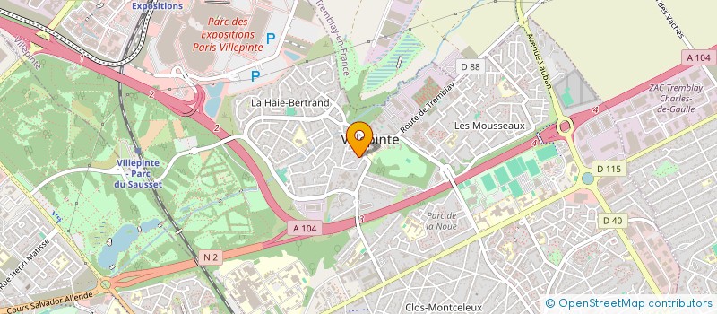 localisation de l'entreprise MADAME ELOISE KRATZ à VILLEPINTE