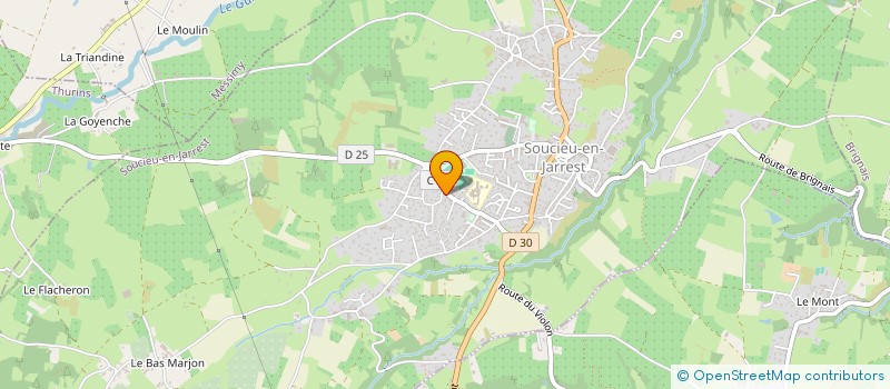 localisation de l'entreprise MADAME ELOISE LAPLACE  SOUCIEU-EN-JARREST