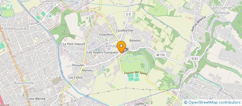 localisation de l'entreprise MADAME ELOISE LESAFFRE  LAUNAGUET