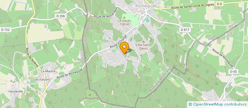 localisation de l'entreprise MADAME ELOISE LICCIARDI  ROCHEGUDE