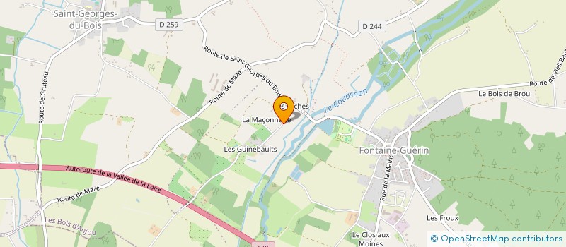 localisation de l'entreprise MADAME ELOISE MASSEMIN  LES BOIS D'ANJOU