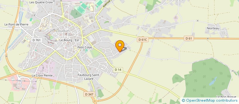 localisation de l'entreprise MADAME ELOISE MEUNIER  LOUDUN