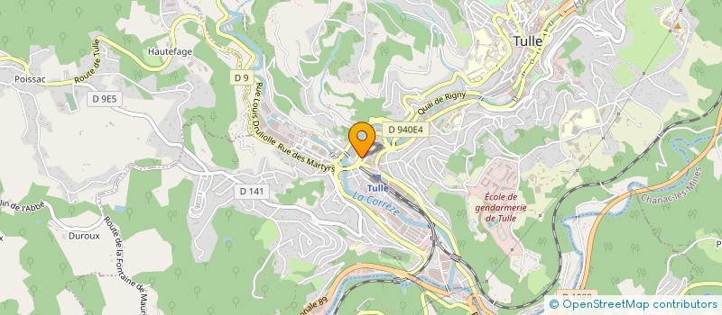 localisation de l'entreprise MADAME ELOISE MONDANEL  TULLE