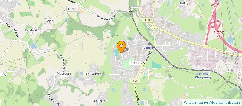 localisation de l'entreprise MADAME ELOISE MONDONNEIX  LENTILLY