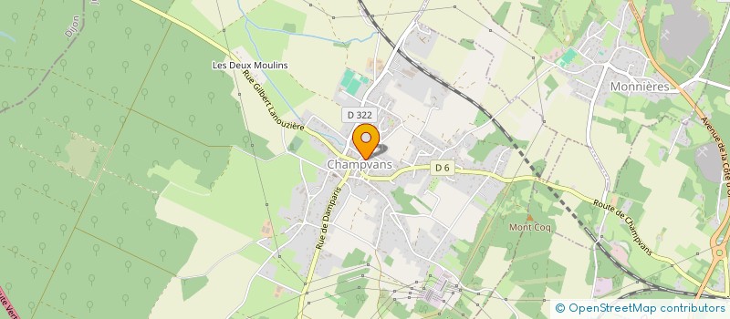 localisation de l'entreprise MADAME ELOISE PARISOT-JOUFFROY  CHAMPVANS