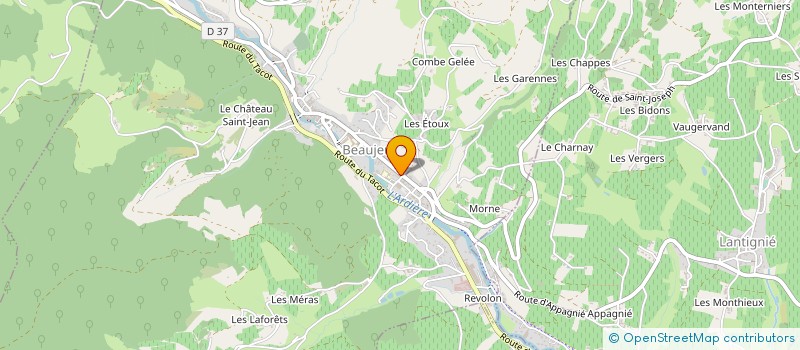 localisation de l'entreprise MADAME ELOISE PELISSIER à BEAUJEU
