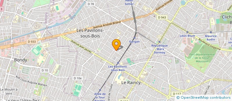 localisation de l'entreprise MADAME ELOISE PLUCHON  LES PAVILLONS-SOUS-BOIS