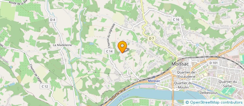 localisation de l'entreprise MADAME ELOISE PRUJA  MOISSAC