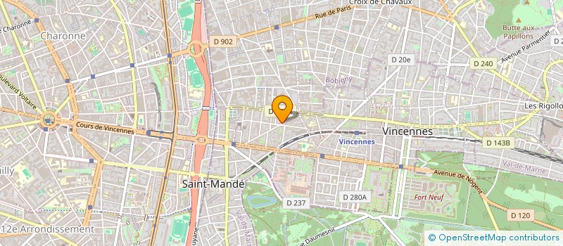 localisation de l'entreprise MADAME ELOISE RAVET à VINCENNES