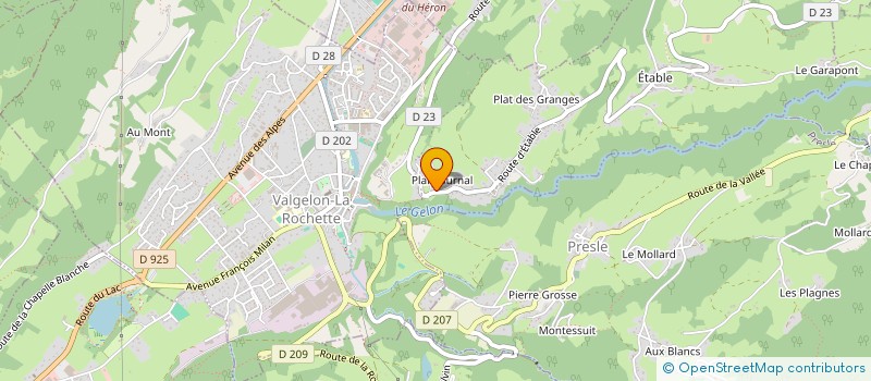 localisation de l'entreprise MADAME ELOISE RIVOIRE  VALGELON-LA ROCHETTE