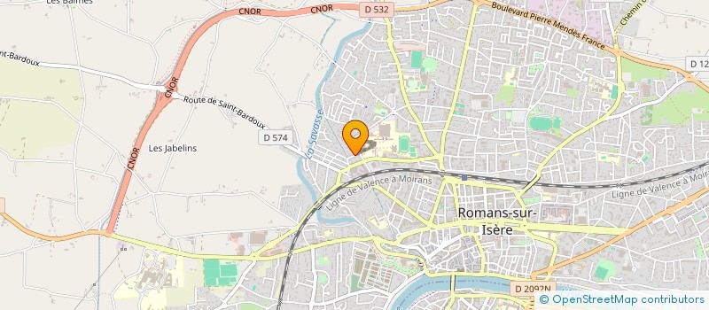 localisation de l'entreprise MADAME ELOISE ROZERON  ROMANS-SUR-ISERE