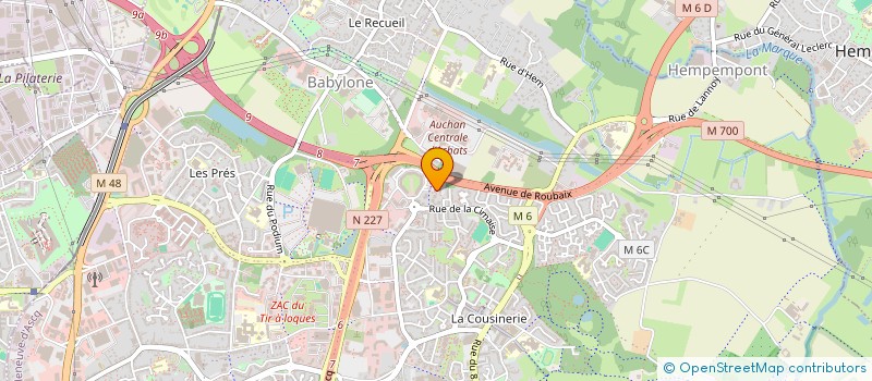 localisation de l'entreprise MADAME ELOISE SCHENA  VILLENEUVE-D'ASCQ