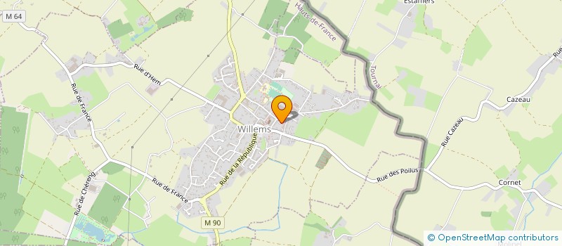 localisation de l'entreprise MADAME ELOISE SILVA à WILLEMS