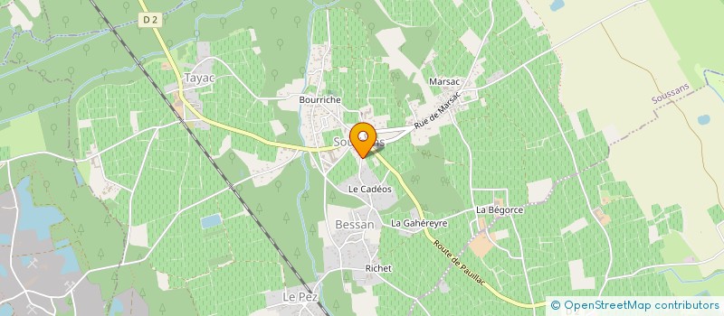 localisation de l'entreprise MADAME ELOISE TOUZEAU  SOUSSANS