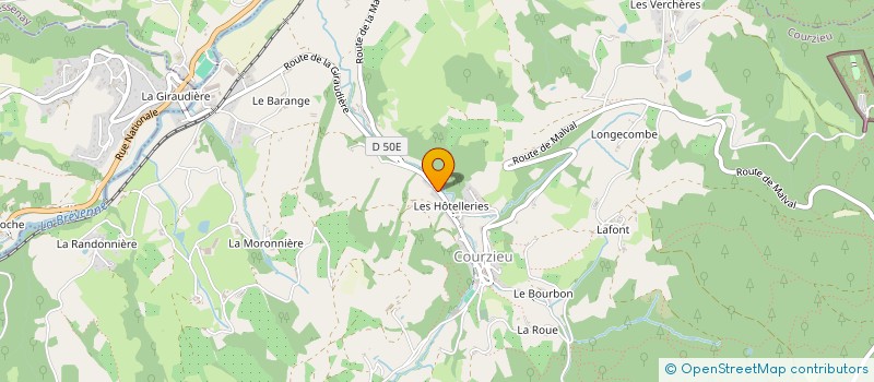 localisation de l'entreprise MADAME ELOISE VERNAY  COURZIEU