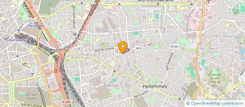 localisation de l'entreprise MADAME ELOM AMEGO à LILLE
