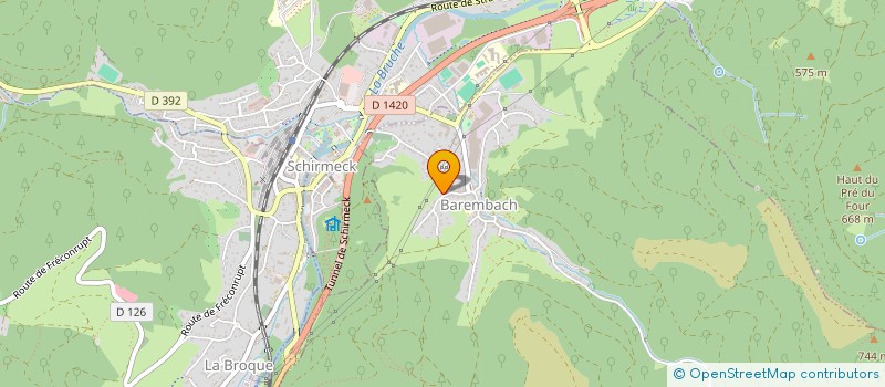 localisation de l'entreprise MADAME ELORA BENOIT  BISCHOFFSHEIM