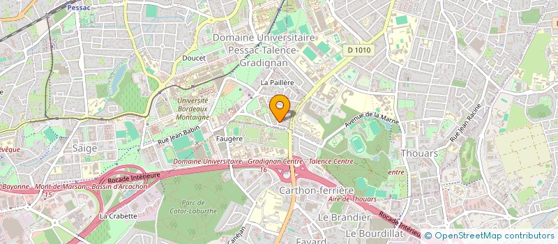 localisation de l'entreprise MADAME ELORA BENON  PESSAC