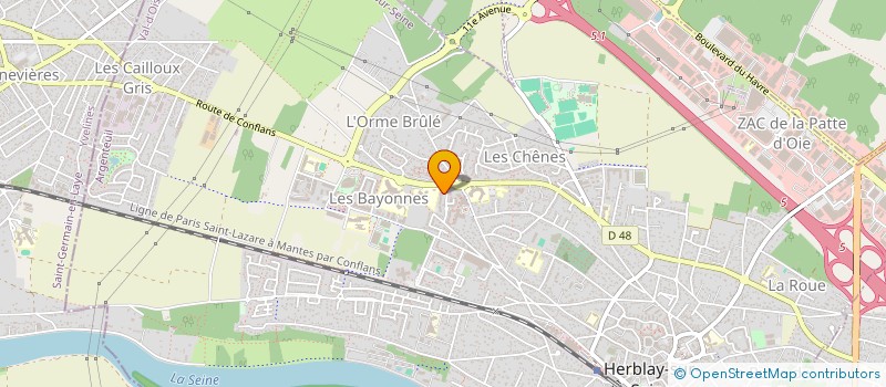 localisation de l'entreprise MADAME ELORA GUILLERM  HERBLAY-SUR-SEINE