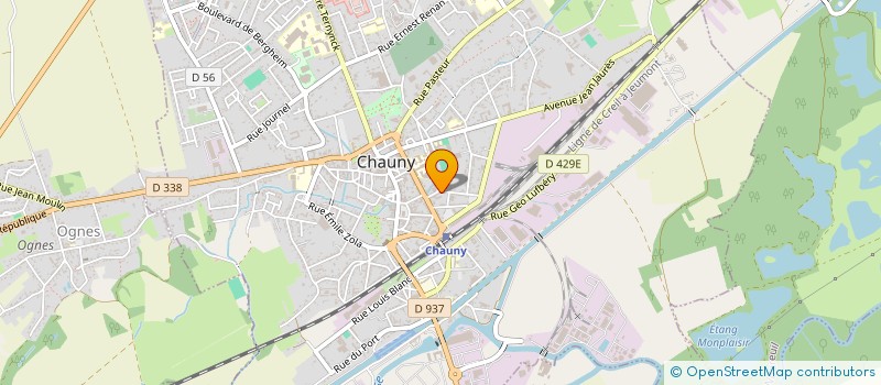 localisation de l'entreprise MADAME ELORA LEBRUN  CHAUNY