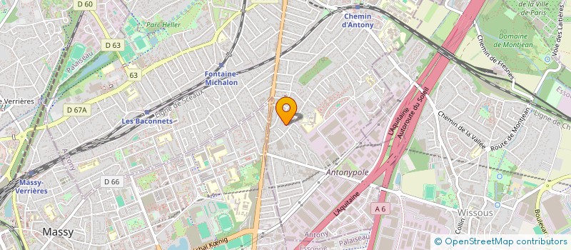 localisation de l'entreprise MADAME ELORA NERAUDAU à ANTONY