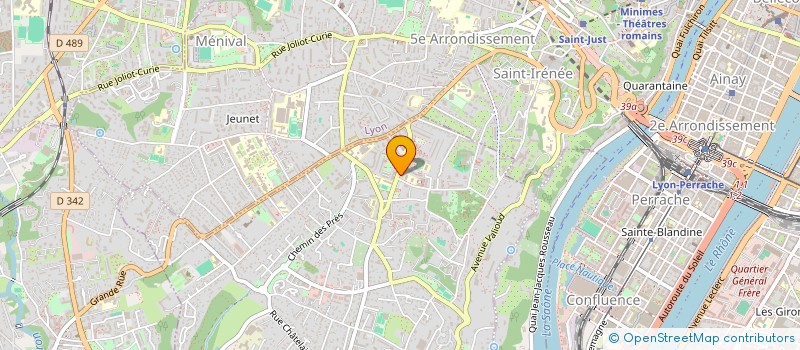 localisation de l'entreprise MADAME ELORIE MERAANE  SAINTE-FOY-LES-LYON