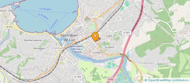 localisation de l'entreprise MADAME ELORRI ARIN  SAINT-JEAN-DE-LUZ