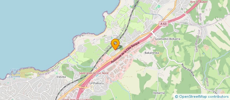 localisation de l'entreprise MADAME ELORRI SAUVEUR à SAINT-JEAN-DE-LUZ