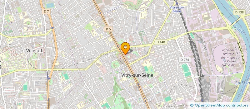 localisation de l'entreprise MADAME ELOURDES JACQUET  VITRY-SUR-SEINE