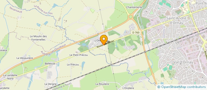 localisation de l'entreprise MADAME ELS VANOPSTAL à LA ROCHE-SUR-YON