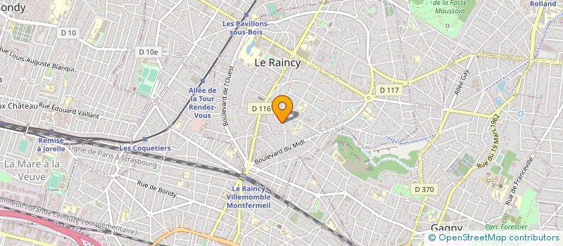 localisation de l'entreprise MADAME ELSA AUDE LEVY à LE RAINCY