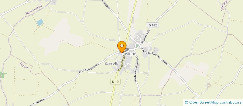 localisation de l'entreprise MADAME ELSA AUDOIN à SOUVIGNE