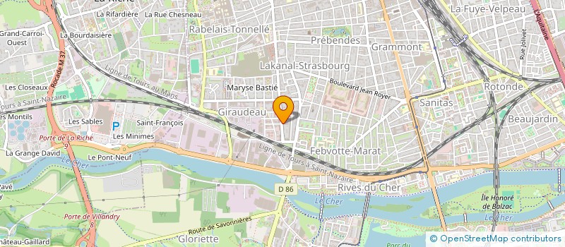 localisation de l'entreprise MADAME ELSA BODARD  TOURS